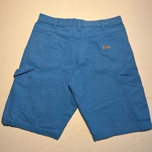Dickies Duck Canvas Shorts Mens Size 30 Color Azure Canvas
